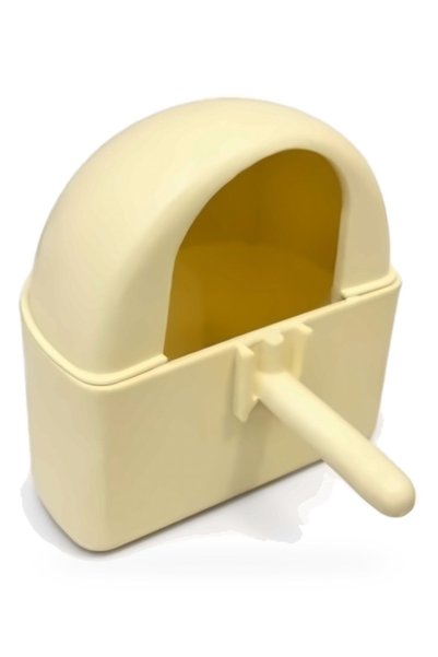 Generic Brand Hooded Bird Feeder 2-in-1 - Cream, 8 cm