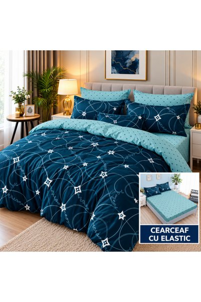 Casa Creative Elegance Finet Bedding Set 6 Pieces, Fitted Sheet 180x200 L LF6...