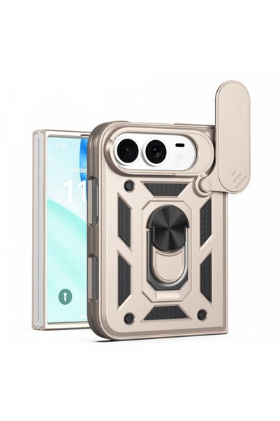 Techsuit Husă pentru Apple iPhone Duo, Techsuit, CamShield, Aurie