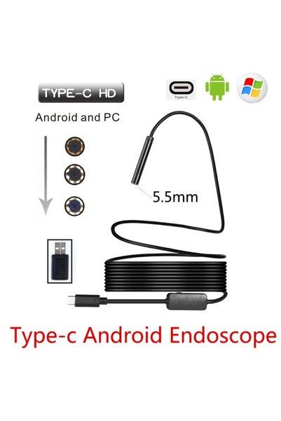 Choice 3m Hard Cable 5.5mm USB Type-C Android Endoscope Camera Flexible Snake...