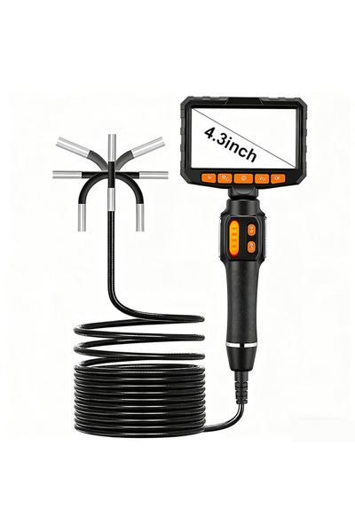 Choice 1m 4.3 inch screen 360° Rotating 2-way Articulated Endoscope 6mm 5-inc...