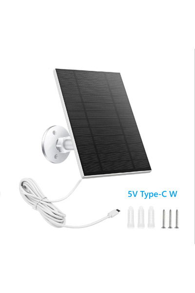 Choice 5V Type-C W 10W 5V Solar Battery Charger For Security Camera Portable ...