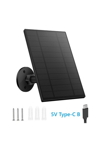 Choice 5V Type-C B 10W 5V Solar Battery Charger For Security Camera Portable ...