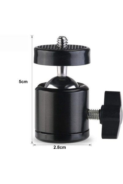 Choice 1 piece Universal 1/4" Swivel Mini Ball Head Screw Tripod Mount 360 De...