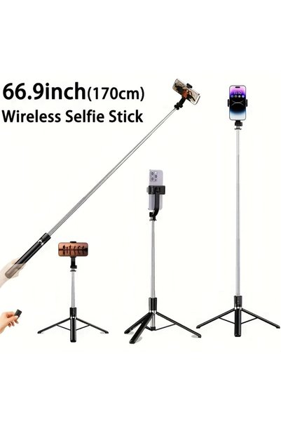 Choice Bundle 1 Black-R7S Professional Selfie Stick Tripod 68 Inch Extendable...