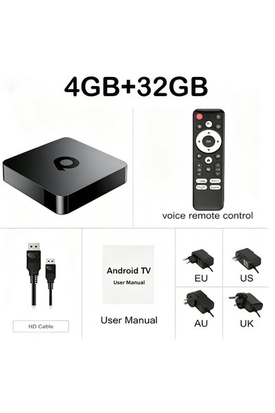 Choice جهاز تلفزيون ذكي يعمل بنظام أندرويد 2026 بدقة 8K، مزود بمقبس أوروبي 10...