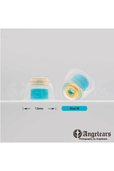 Choice Darkblue-M-1pair Angelears' Selected Eartips - AE300 Brass Nozzle Liqu...