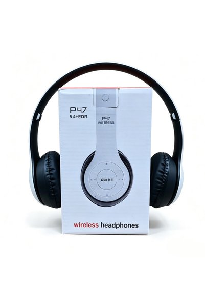 Choice WHITE Foldable Wireless Bluetooth Headphones 5.0 Portable HiFi Sound O...