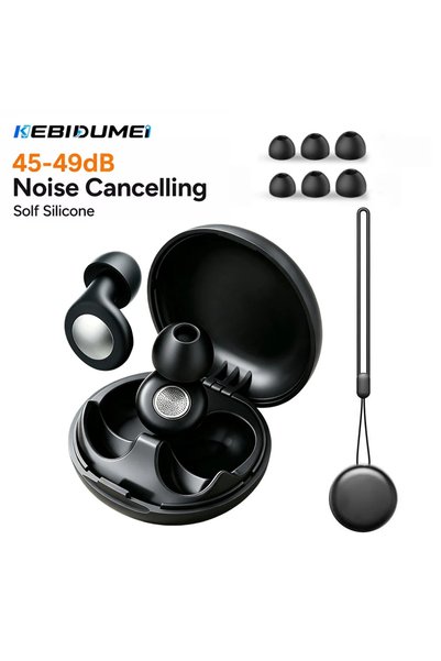Choice Upgrade Style KEBIDUMEI Silicone Ear Plugs Sleep Noise Cancelling Quie...