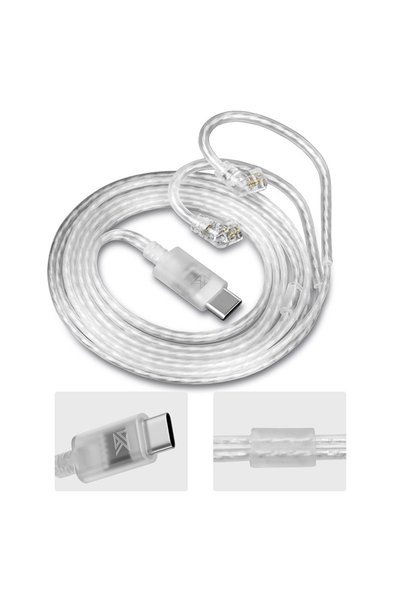 Choice TYPE-C NO MIC KZ Cable Silver Plated Upgrade Earphone Wire Type-c Pug ...