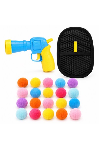 Busstier Pom-Pom Atlas – Cat Toy Gun and Lint Remover Set
