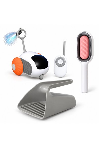 Busstier Rota Diary – Remote-Control Mini Car Cat Toy and Comb, Sand Shovel Set