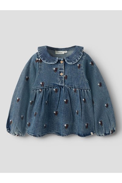 Lil' Atelier Cămașă din denim, croială lejeră