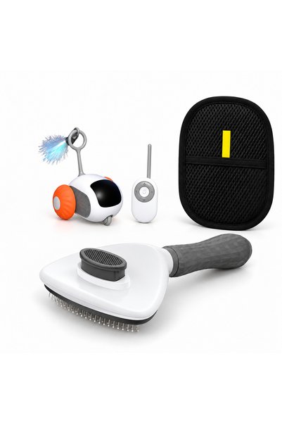 Busstier Rota Valley – Remote-Controlled Mini Car Cat Toy and Fur Remover, Co...