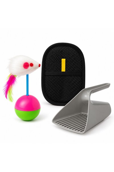Busstier Swing Rhythm – Hacı Yatmaz Mouse-and-Cat Toy and Lint Remover, Litte...