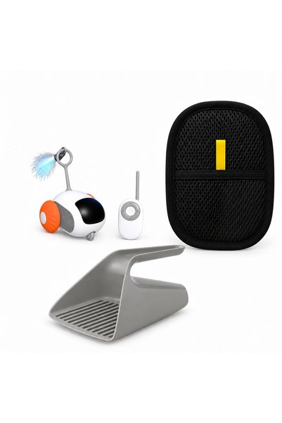 Busstier Rota Saati – Remote-Controlled Mini Car Cat Toy and Hair Remover, Li...