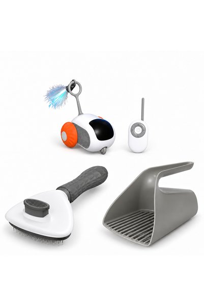 Busstier Rota Masalı – Remote-Controlled Mini Car Cat Toy with Comb and Sand ...