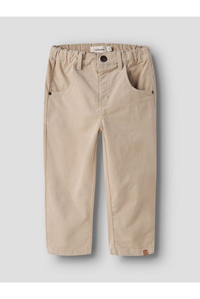 Lil' Atelier Pantaloni din bumbac organic, croială lejeră