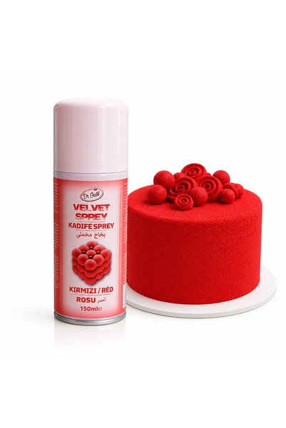 Dr. Gusto Βελούδο Σπρέι τροφίμων - 150 ml - Κόκκινο