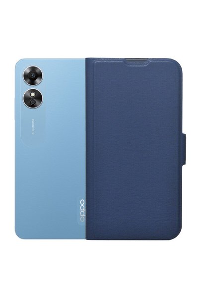 FONIX Калъф за телефон, съвместим с Oppo A17, -кожа, Leather Flip Defense, за...