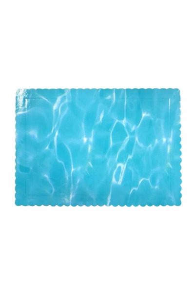 Anyta Cooking Extra-resistant rectangular cake disc - water pattern - 30 cm x...