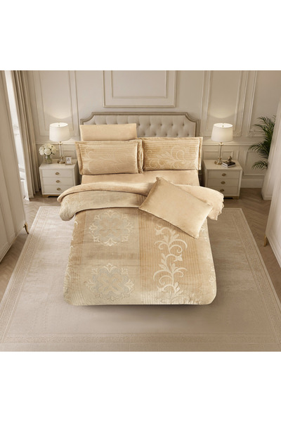 unique home collection Unique Home Winter Stripe Embossed Flannel Plush Velve...