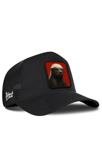 BlackBörk Șapcă Trucker neagră cu logo-ul Bal Porsuğu