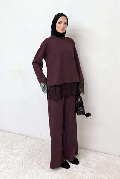 Melike Tatar Lace Modal Set 87-20299