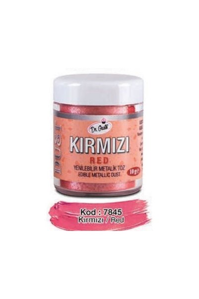 Dr. Gusto Colorant Pudra Metalizat - Rosu / Red - 10 gr