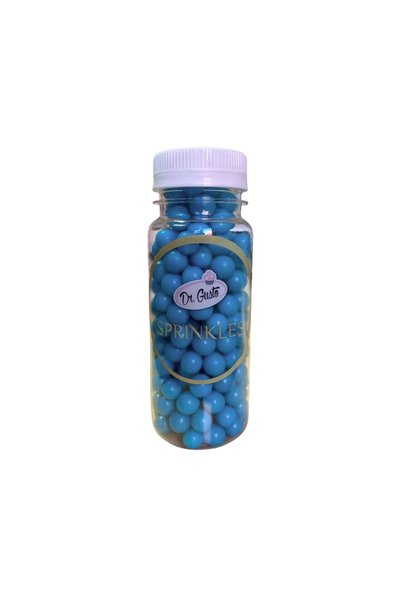 Dr. Gusto Ζαχαρωτά Sprinkles σε σχήμα μαργαριταριών - Μπλε - 10 mm, 140 g