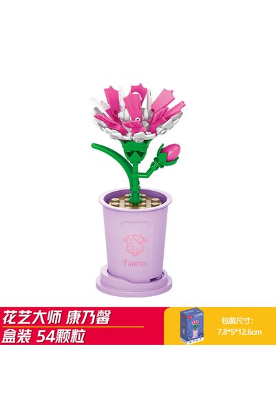 hanzhi Lele Brothers Building Blocks Flower Set DIY Toy - Carnations (lele br...