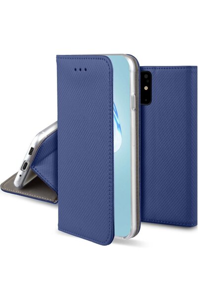MOOZY Калъф за телефон, Moozy, Flip On, за Samsung Galaxy S20, тъмно син, еко...