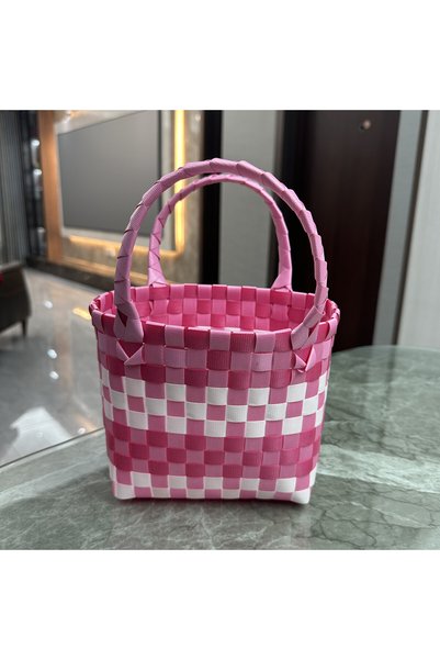 hanzhi Woven PVC Tote Bag Women Small Handbag