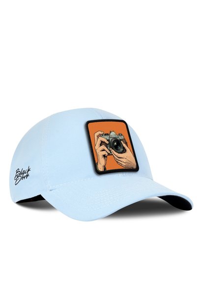 BlackBörk "Photographer" Logo Six Ice Blue Baseball Cap