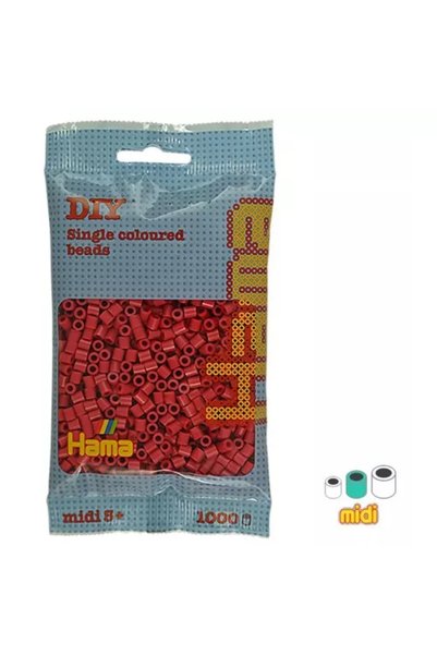 Hama mărgele de călcat midi, de culoare roșie