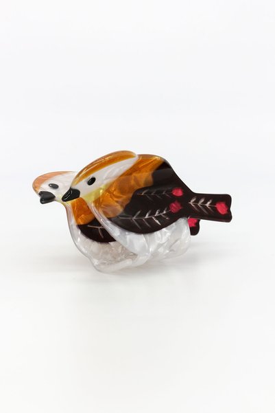Nearsis Clip with a Sparrow Design, Buckled