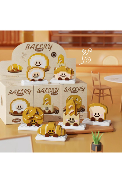 hanzhi Building Blocks Cake Party Set 1490 Pieces DIY - Bread series gift box...