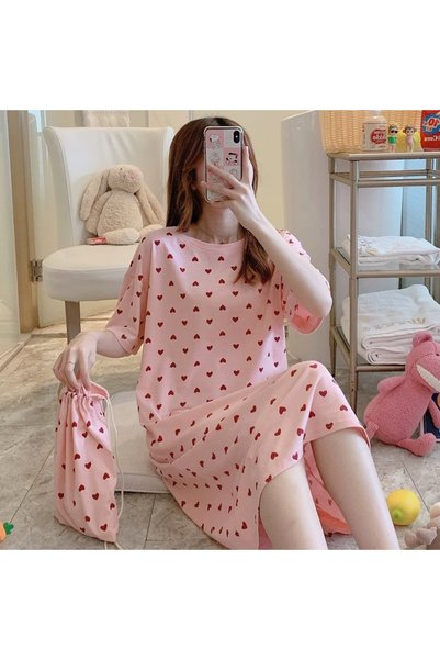 hanzhi Women Pajamas Summer Short Sleeve Cotton Cartoon...