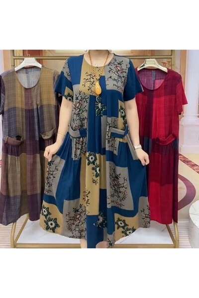 hanzhi Summer Dress Women Plus Size A Line Pullover