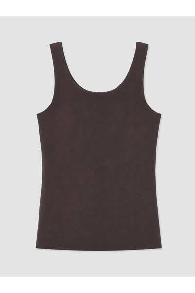 LC Waikiki Nevavm with a Difference Lcw Dream Brown Combed Cotton Plain Women...
