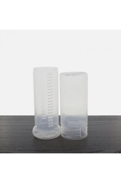 zerzembe 2 Telescopic Plastic Boxes, 5 cm in Diameter - Clear Stackable Stora...
