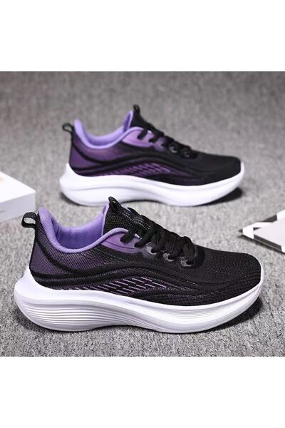 hanzhi Women Mesh Running Shoes Breathable Lightweight Casual