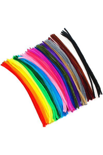 hanzhi أعواد «Glitter Twist» 100 قطعة — مادة ممتازة للأعمال اليدوية — 20 لونً...