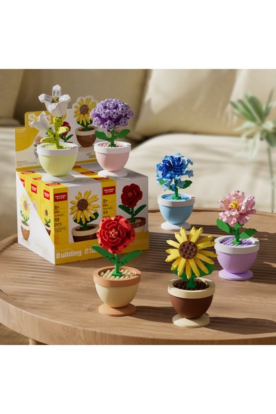 hanzhi Mekansm Four Seasons Flower Building Blocks DIY Toy - S20-four seasons...