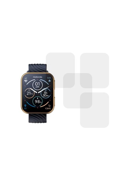 COMANDO Set de 4 folii de protecție compatibile cu Motorola Moto Watch 200, S...