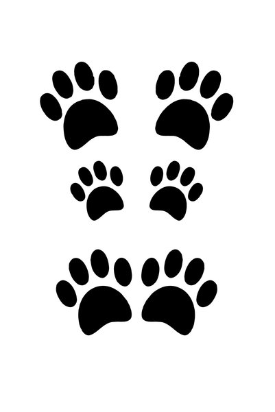 Eni Design Tiny paw decorative stencil