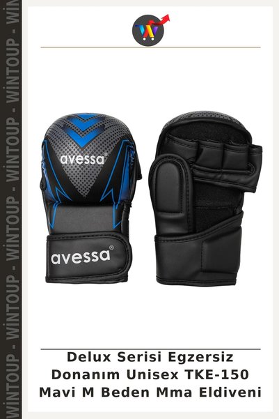 Wintoup Deluxe Series Unisex TKE-150 Blue Size M MMA Gloves