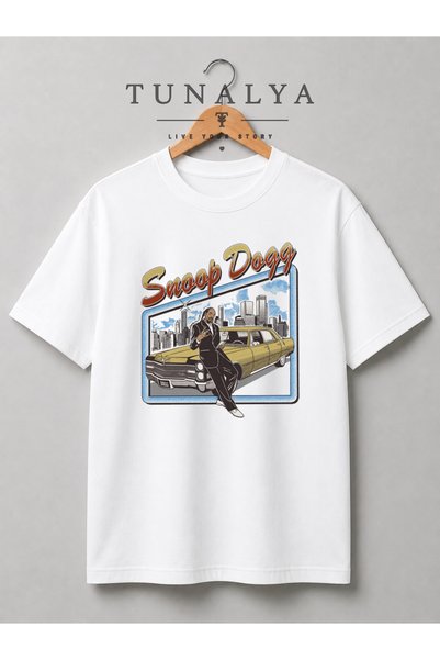 GRAFTTEE CLOTHING Oversized Unisex T-Shirt with Snoop Dogg Print