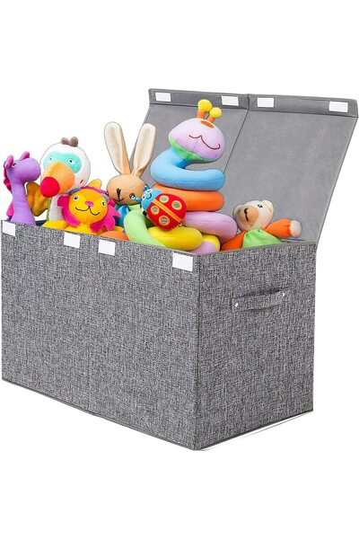 Generic Toy Chest Box Storage Bins for Kids, Large Collapsible Sturdy Contain...