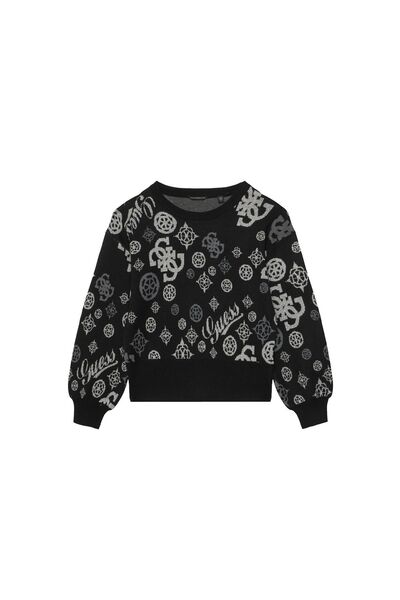 Guess Pulover pentru fete J6BR18Z1352 Negru